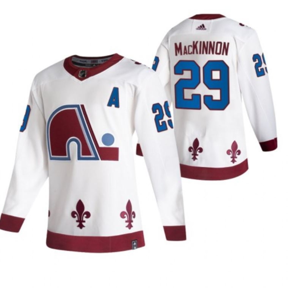 READ Colorado Avalanche x Adidas x Nathan MacKinnon #29 2021 retro S-3XL